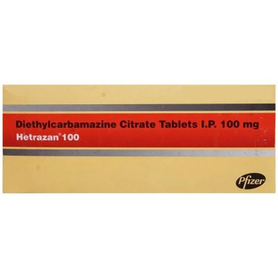 Diethylcarbamazine 100mg Tablet